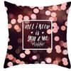 Valentines Love Rose  Heart Decorative Pillows Pattern Cushion Cover Suitable for Sofa Bedroom Car Pillow Cover
