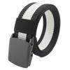 Men's Tactical Nylon Canvas Casual Belt Outdoor Training Electronic Security Check Iron-Free Tactics