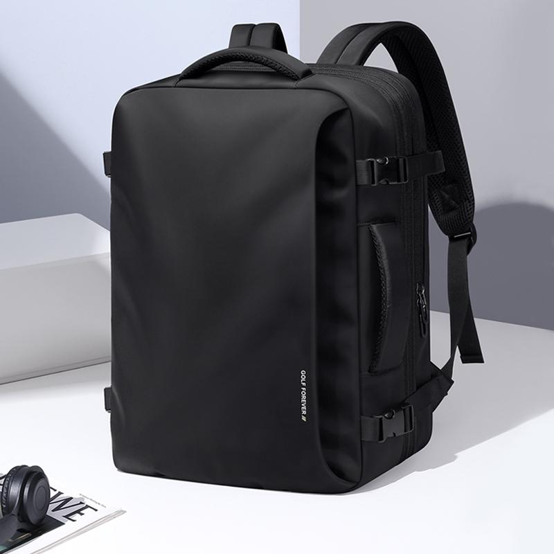 Men's Business Backpack Expandable Large Capacity Travel Bag Commuter 17.3-inch Computer Bag Student Backpack