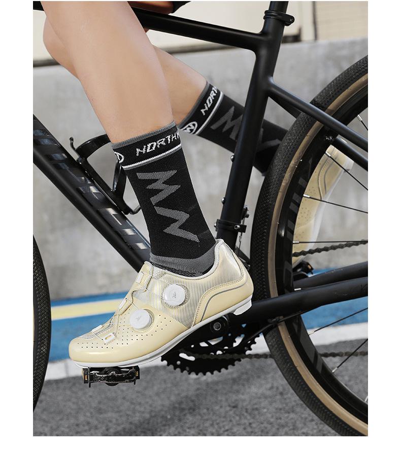Cross-Border Plus-Size Lockless Cycling Shoes for Men & Women - Road & Mountain Bike Hard Sole
