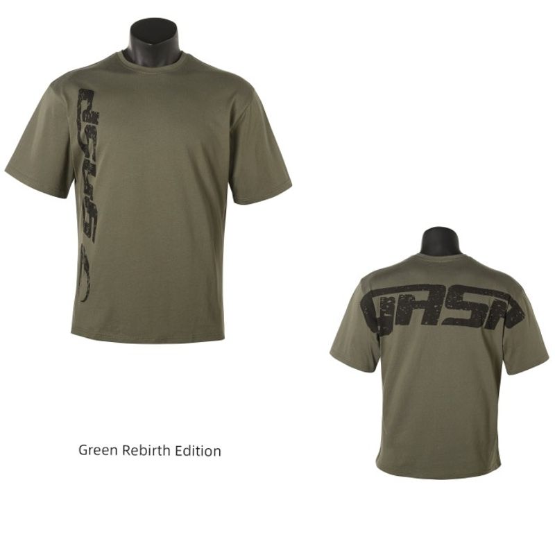 God Fitness European and American Original Short-Sleeved Trendy Loose Large Size T-Shirt Muscle Full Cotton Sports Half-Sleeved Training T-Shirt