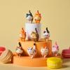 AAGWW Working Cat Figure Kitten Toy Mini Toy Cat Birthday Party Dark Colors Pieces 9 Designs 1 9 Designs 2 9 Designs Set, Figures, Characters,
