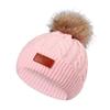 Детская шерстяная шапка осень-зима теплая вязаная шапка дышащая 1шт EarFlaps hairball шапка ветрозащитная H8X1