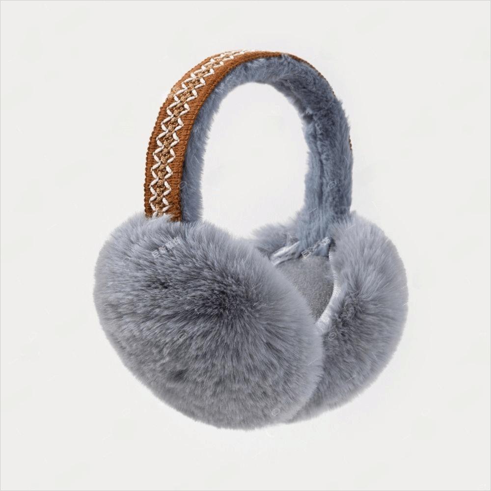 Winter Warm Folding Ear Warmer Thickened Faux Fur Ear-Muffs For Women Men Outdoor