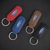 PCKF8 PU Leather Car Keychain Holder Keyring Pendant For Ford ST FOCUS 2 3 Mondeo Fiesta Kuga MK2 MK3 MK4 Ecosport Fusion Accessories