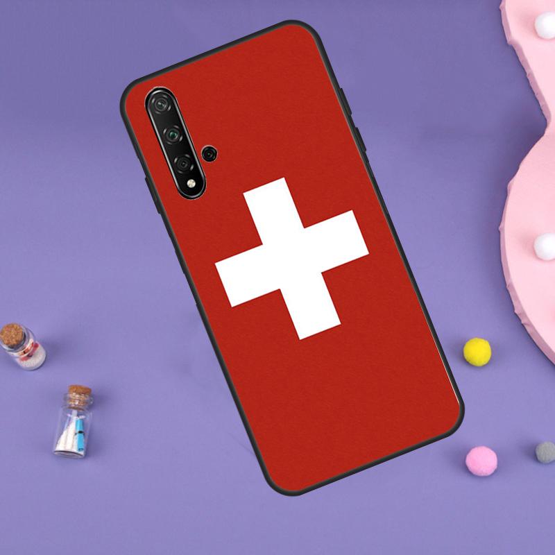 Швейцария Швейцарский флаг Для Huawei Nova 7i 8i 11i 12i 12s 9 10 SE Y60 Y61 Y70 Y72 Y73 Y90 Y91 P20 P40 P30 Lite Чехол