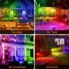 Solar Spot Lights Outdoor Color Changing 7 Modes Christmas IP65 Waterproof Landscape Spotlights Dusk To Dawn For Patio Garden