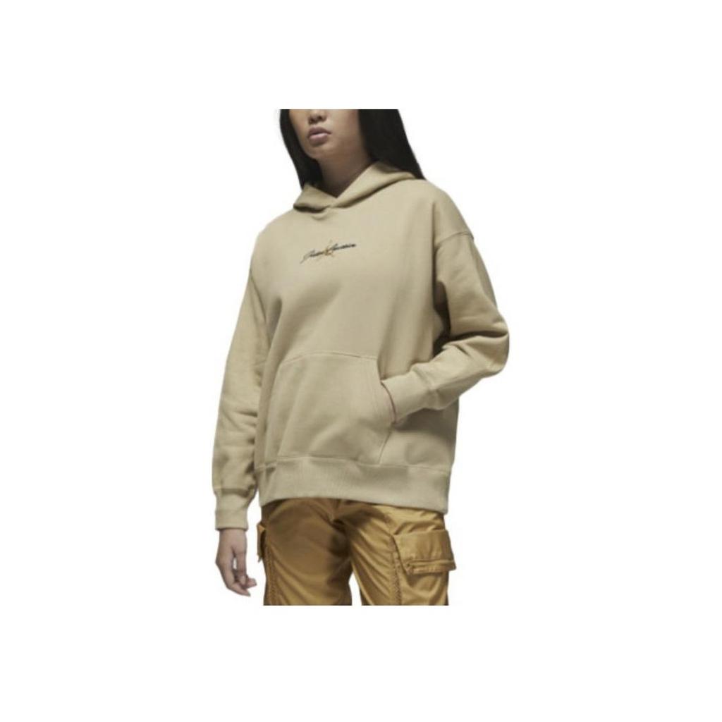 Jordan Женская толстовка с капюшоном с длинным рукавом и принтом логотипа Paris Collective, абрикосовый цвет DV1386-250