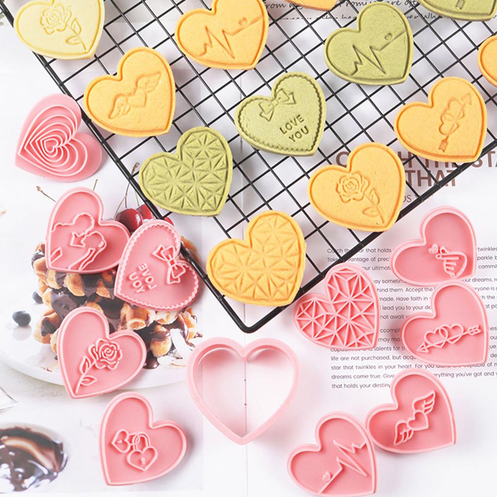 Формы для печенья пищевого класса Формы для печенья Серия ко Дню Святого Валентина Маленькие формы для печенья, подходящие для особых поздравлений