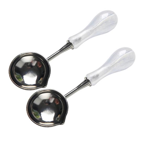 2 шт. ложка для печати воска, ложка для плавления воска, термостойкий винтажный конверт, сделай сам, поделка, приглашения на свадьбу, ложка для подогрева печати воска