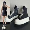Инс супер огонь толстоподошвенные увеличивающие рост кеды женские маленькие повседневные туфли женские весенне-осенние новые высокие кеды