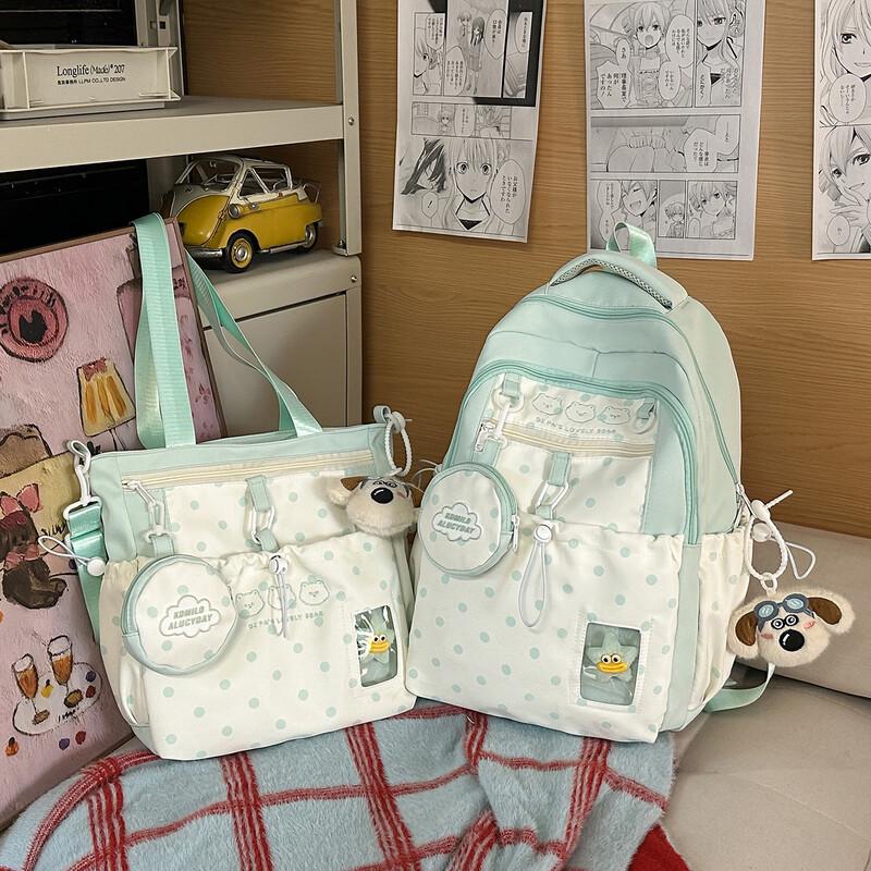 Cute Korean Style School Backpack Set