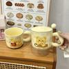 Mug with Lid Spoon Cute Little Bear High Value Water Cup Couple Creative Ceramic Cup