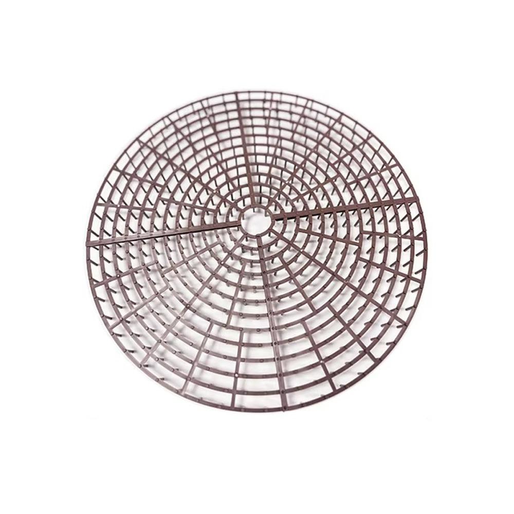 Breathable Mesh Plant Pot Soil Protector Grid Cover Cutting Barbed Cut-Outs Spiked Soil Protection Grid Reversible Use