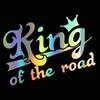 LYKX King of The Road Funny Car Sticker Vinyl Decal Waterproof Car Auto Stickers on Car Truck Bumper Rear Window