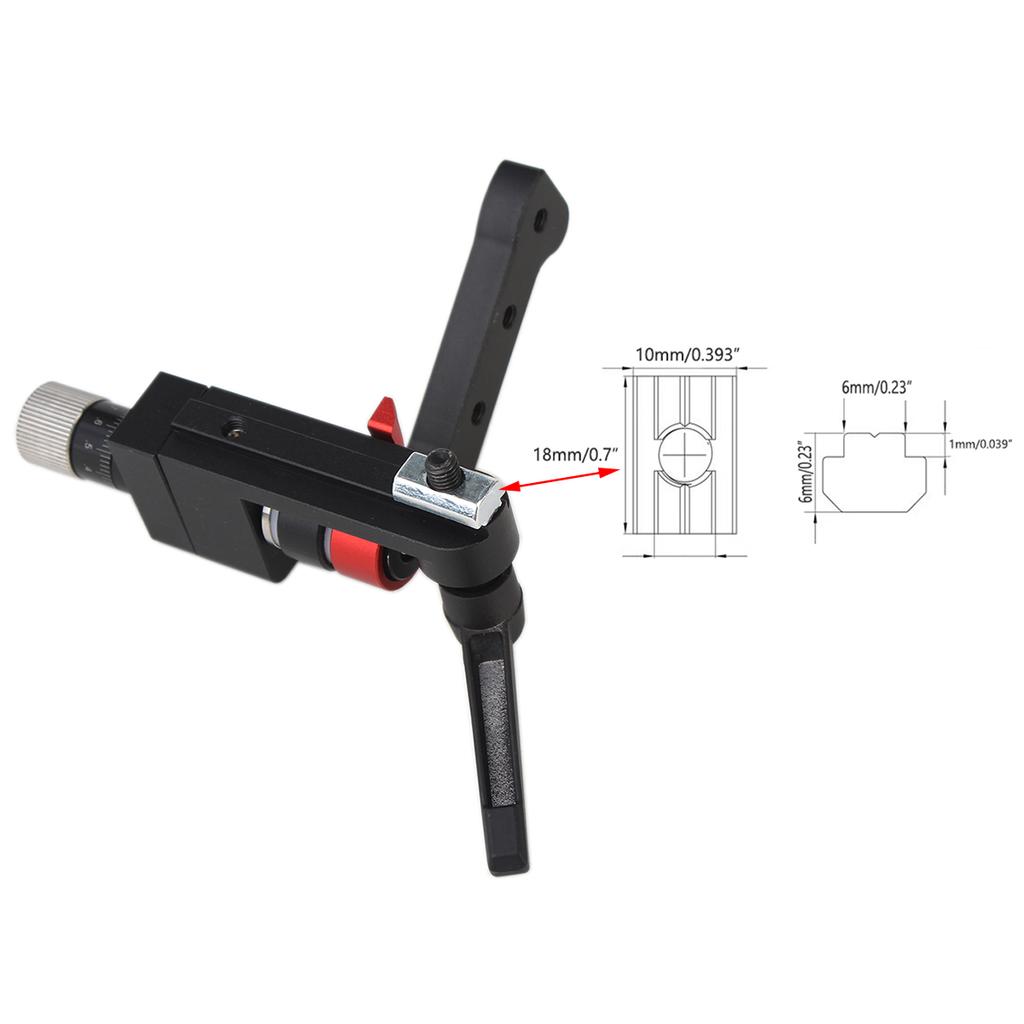 Woodworking Fine Tuning Limiter 0.02mm Saw Table Guide Rail Locator Aluminum Profile Router Fence Limiter Fixed Clip