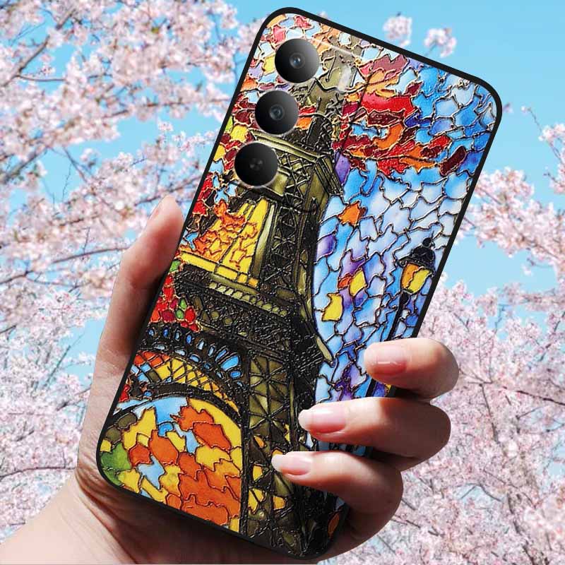 3D Рельефные Ретро Чехлы Для Realme C75 4G Мягкая Силиконовая Задняя Крышка Чехол Для Realme C75 4G 3D ТПУ Рельефные Чехлы 3D C75 c 75