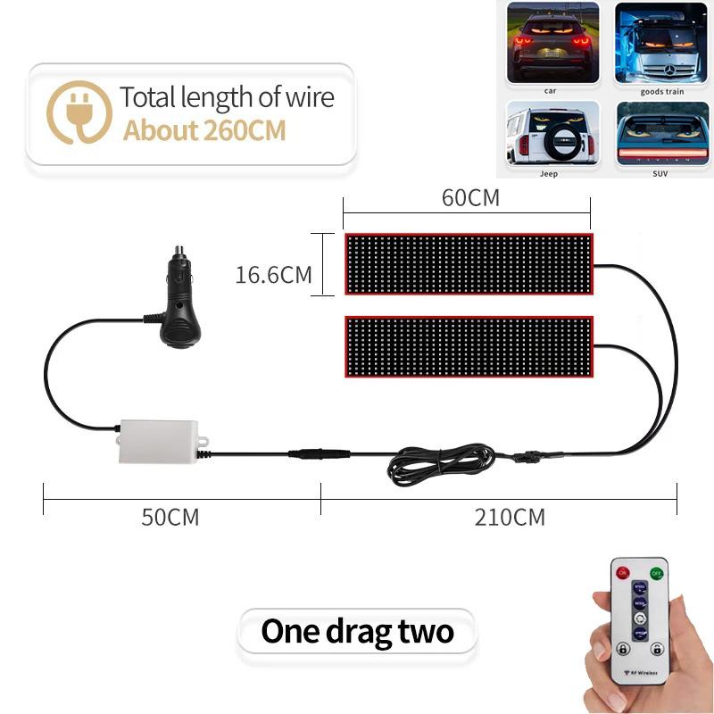 Пульт дистанционного управления Devil Eye LED Truck Matrix Pixel Panel Soft Folding Lighting Граффити Прокрутка Stick up Текстовая доска Лобовое стекло