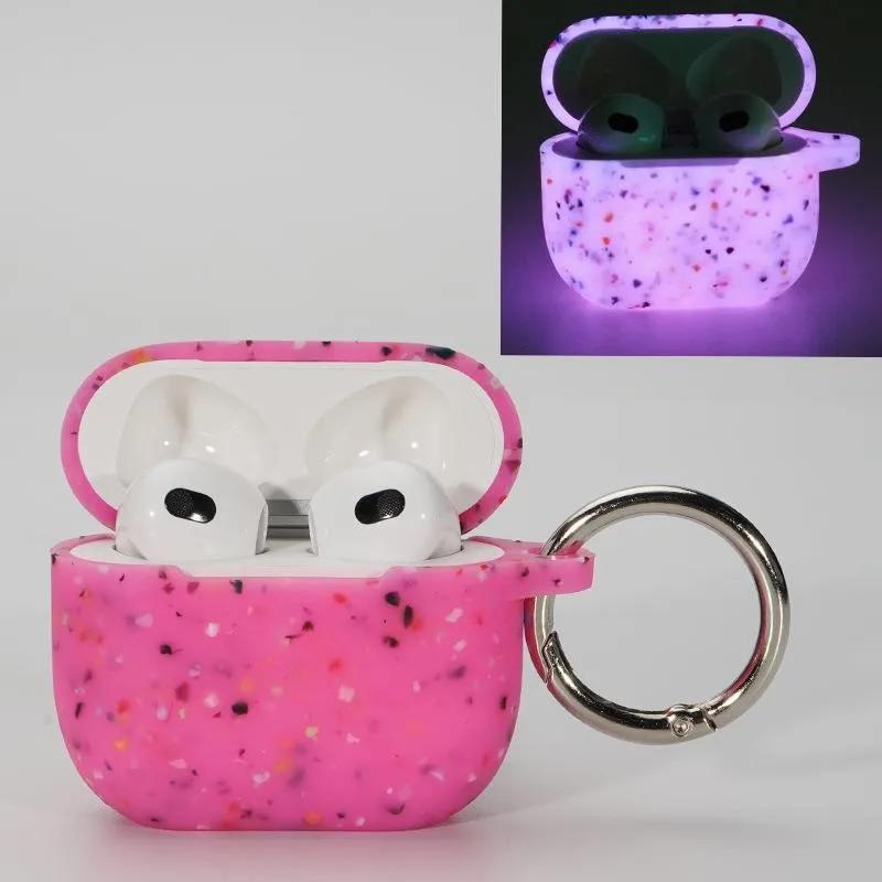 Светящийся чехол для Apple AirPods Pro 2, силиконовый флуоресцентный для AirPods 1 2 3, чехол для беспроводной гарнитуры, защитный рукав