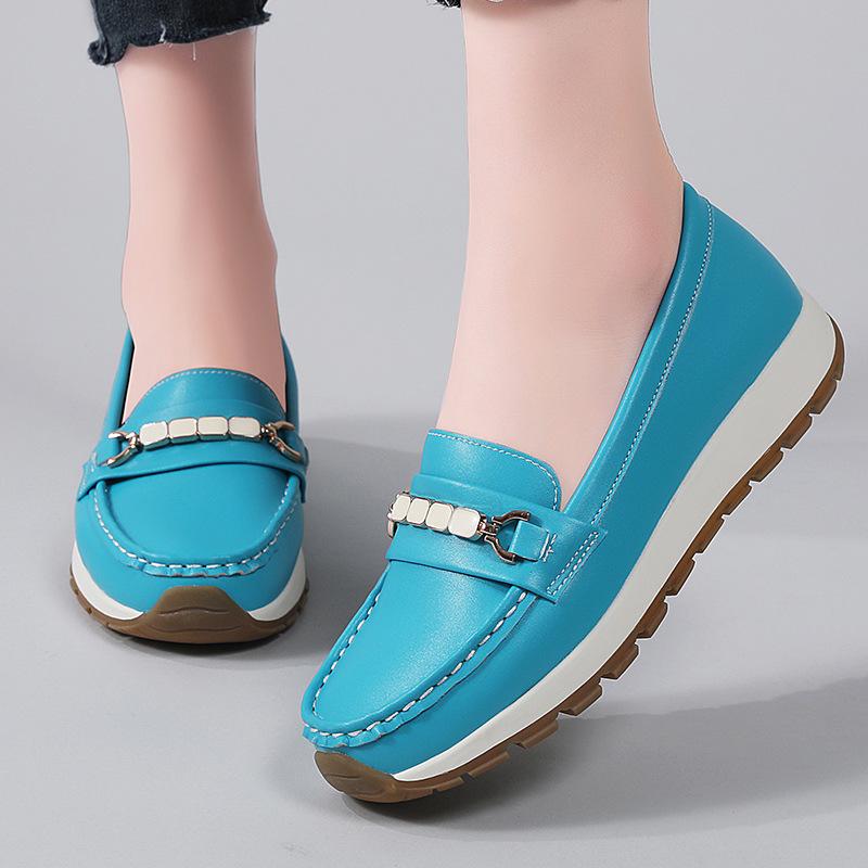 Женские пенни-лоферы из искусственной кожи, классические мокасины, повседневные, удобные, легкие, прогулочные туфли на плоской подошве, для вождения, женские туфли-лоферы