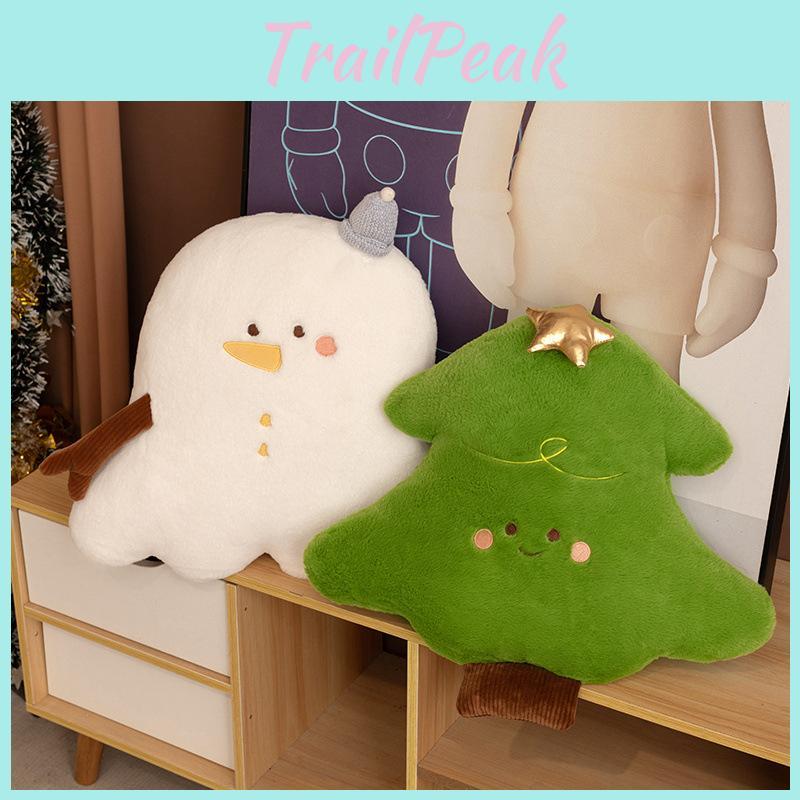 Christmas Snowman Deer Tree Santa Claus Plush Toy With Pp Cotton Filling For Holiday Decor Gift Set