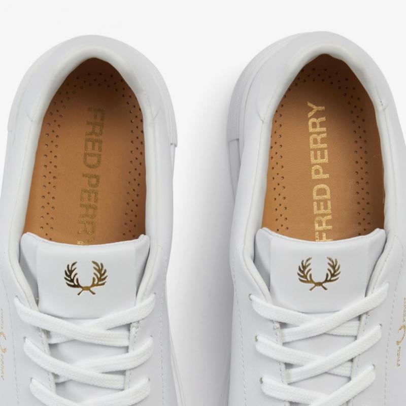 Fred Perry Мужские Белые Кроссовки B71 Кожаные