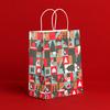 5Pcs Practical Large Capacity Portable Xmas Gift Wrapping Bags Merry Christmas Santa Claus Paper Decorations Party Favors