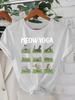 Creative Cat Yoga Pattern Printed Summer WoUnisexs Tshirt Top Short Sleeve Round Neck Funny Summer Fashion Streetwear Clothing