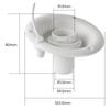 Gravity Water Fill Hatch Inlet PP Sturdy Material Vent Hole Dustproof Cover Direct Replacement for RV Motorhome