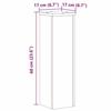 VidaXL Supports pour plantes 2 pcs sonoma gris bois d'ingénierie, support de fleurs, support de pot de plante, support de 852938