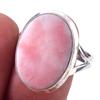 Natural Pink Opal Gemstone Handmade 925 Solid Sterling Silver Ring Size 10 w2Q08
