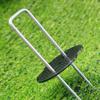 Yousheng 50/100Pcs U-Shaped Ground Stake Anti-Rust Garden Pile with Gaskets Easy Installation Reusable Multipurpose Land Piles