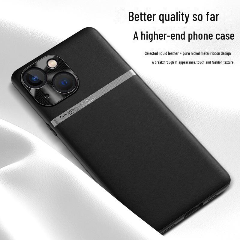 Чехол Anti-Fall Liquid Leather для Apple 14 — прочная и необрастающая защита