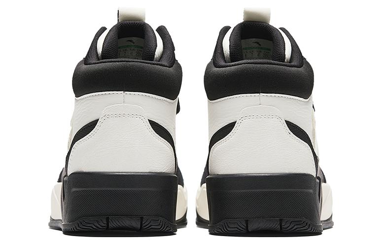 Men's Sneakers Anta Cushioning, Wear Resistant High top Skateboard Shoes Men's White Black