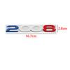 Car 3D Metal Rear Trunk Letters Word Logo Badge Emblem Decals Sticker For Peugeot 2008 3008 4008 5008 2021 2022 2023 Accessories
