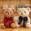 Плюшевые игрушки мишки с бантом, милые куклы-мягкие животные, подарки на день рождения для детей