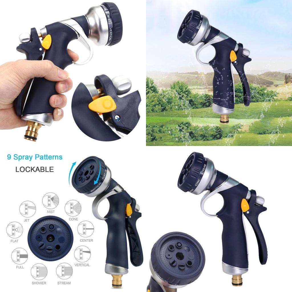 Multi-functional 9-dial Spray Gun Perfect For Car Wash And Garden Watering Needs