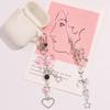 Goth Y2K Phone Charm Bow Heart Star Keychain Pendant Key Chain Bag Phone Chain