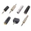 5pcs 3.5mm Male Jack Coupler 3.5 Mm Female To 3.5mm Female Jack Plug 3 Pole Audio Stereo Coupler Socket Adapter Connectors