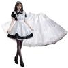 Panier Voluminous Skirt Tutu Skirt Tulle Petticoat Cosplay Fluffy M L White [MONTOMAY]