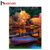HAUCAN 5D DIY алмазная живопись живописные листья Алмазная вышивка 3D вышивка крестиком рукоделие Алмазная мозаика домашний декор