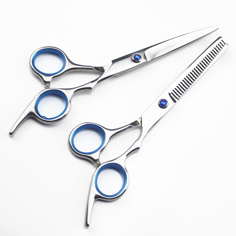 Профессиональные стальные 6-дюймовые ножницы для волос Gem Hair Scissors Haircuting Scissor Cutting Barber Makas Makeup Thinning Shears Hairdresser Scissors