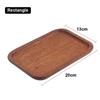 Oval/Rectangle Walnut Wooden Tray Solid Wood Plate TrayRectangular Dinner Plate  for Kitchen