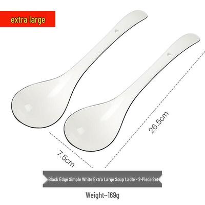 Керамические большие суповые ложки Zhaoran (2-Pack)