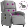 VidaXL Fauteuil de Massage Inclinable Électrique, Chaise de Relaxation avec Dossier et Repose-pied Réglables, Siège de 3204152