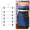Multi-Functional Home Non-Slip Metal Pants Rack Creative Stainless Steel Seamless Hanger Simple Storage Skirt Rack