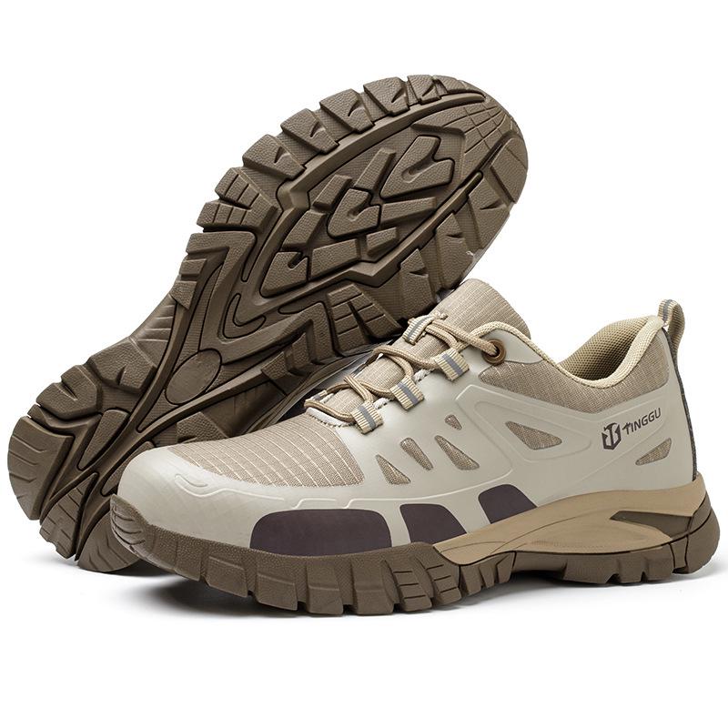 Унисекс Летняя Защитная Обувь: Стальной подносок, Защита от ударов, Противопрокольная стелька, Нескользящая подошва, Дышащие, Антибактериальные свойства для строительных площадок