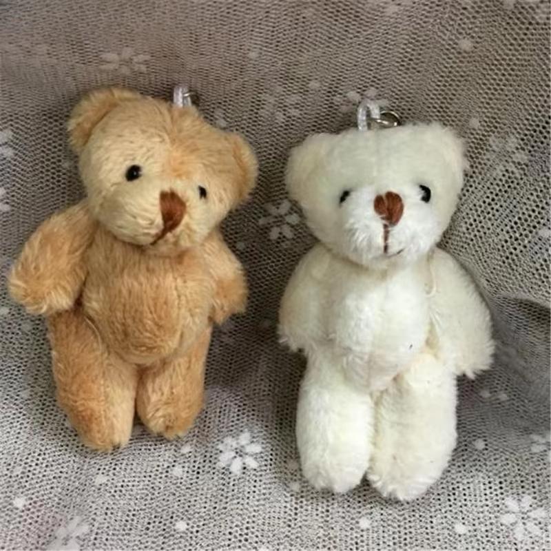 1 шт. Мини-шарнирный медведь, мягкие плюшевые игрушки, маленькая подвеска, милые гибкие конечности, игрушка-медведь, детские подарки 8 см