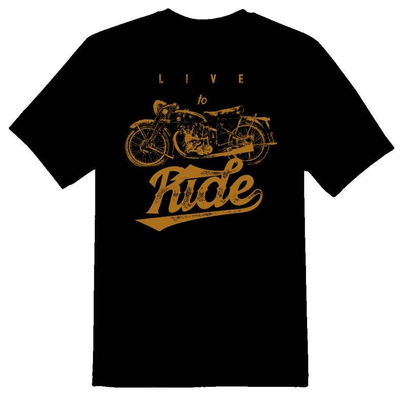 Live To Ride black tee shirt