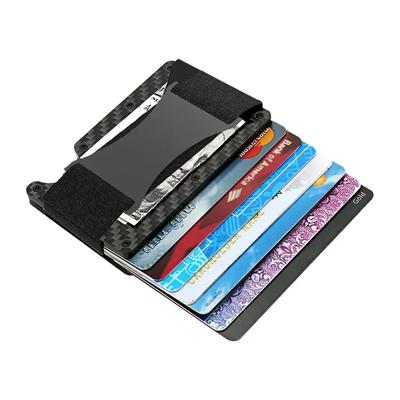 Металлический держатель для кредитных карт с RFID-защитой, кошельки для мужчин и женщин, тонкий, мини, чехол-держатель для банковских карт, кошелек, мужские сумки для денег
